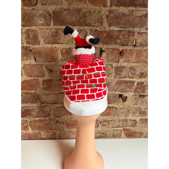 Ugly Christmas Sweater Hat Unisex LED Light-up Novelty Knitted Xmas Beanie Cap - Picture 4 of 5